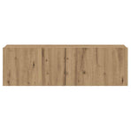 Wall Mounted TV Cabinet Artisan Oak 80x30x30 cm Engineered Wood