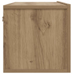 Wall Mounted TV Cabinet Artisan Oak 80x30x30 cm Engineered Wood
