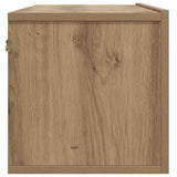 Wall Mounted TV Cabinet Artisan Oak 80x30x30 cm Engineered Wood - Rear View