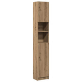 Bathroom Cabinet Artisan Oak 32x25.5x190 cm Engineered Wood - Front View