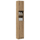 Bathroom Cabinet Artisan Oak 32x25.5x190 cm Engineered Wood - Top-Down View