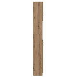 Bathroom Cabinet Artisan Oak 32x25.5x190 cm Engineered Wood - Close-Up Angle