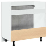 Sink Bottom Cabinet Lyon Concrete Grey 80x46x81.5 cm Engineered Wood - Low Angle