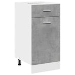 Drawer Bottom Cabinet "Lyon" Concrete Grey 40x46x81.5 cm