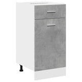 Drawer Bottom Cabinet Lyon Concrete Grey 40x46x81.5 cm Engineered Wood - Front View