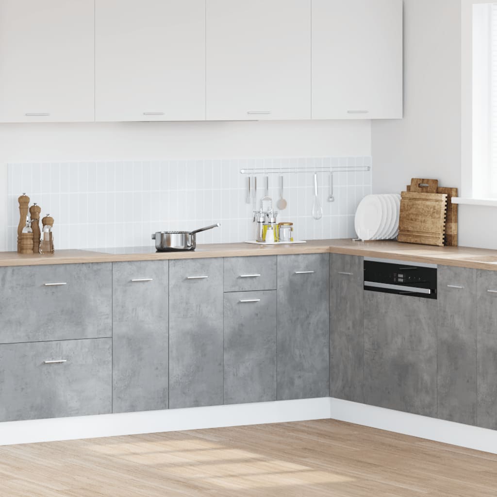 Drawer Bottom Cabinet Lyon Concrete Grey 40x46x81.5 cm Engineered Wood