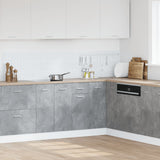 Drawer Bottom Cabinet Lyon Concrete Grey 40x46x81.5 cm Engineered Wood - Side View