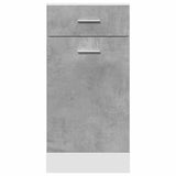 Drawer Bottom Cabinet Lyon Concrete Grey 40x46x81.5 cm Engineered Wood - Top-Down View