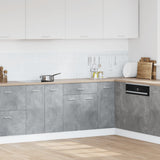 Drawer Bottom Cabinet Lyon Concrete Grey 60x46x81.5 cm Engineered Wood - Side View