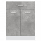 Drawer Bottom Cabinet Lyon Concrete Grey 60x46x81.5 cm Engineered Wood - Top-Down View