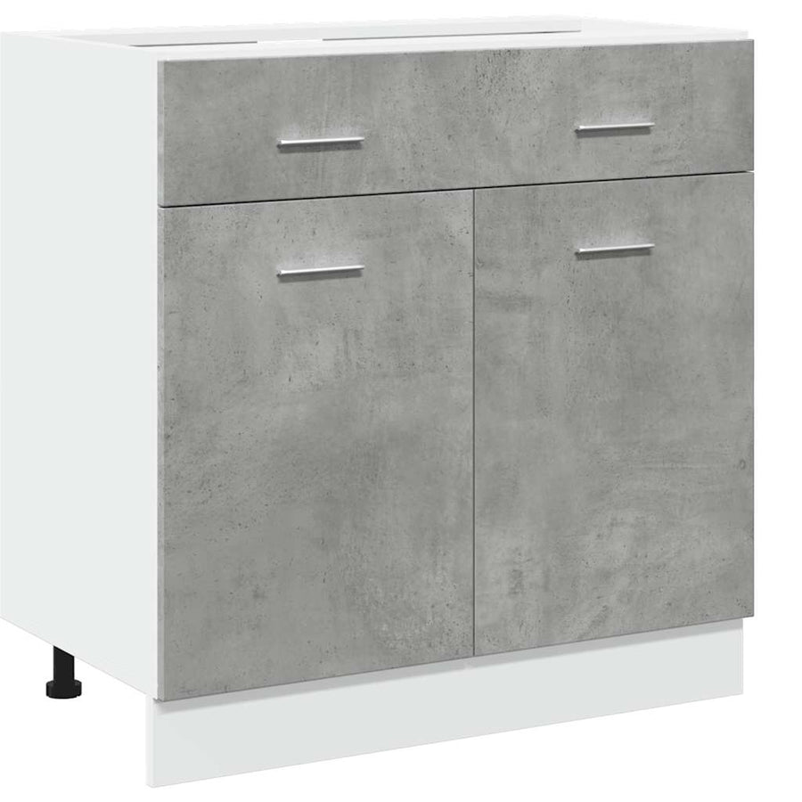 Drawer Bottom Cabinet "Lyon" Concrete Grey 80x46x81.5 cm