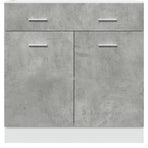 Drawer Bottom Cabinet "Lyon" Concrete Grey 80x46x81.5 cm