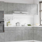 Hanging Cabinet "Lyon" Concrete Grey 30x31x60 cm Engineered Wood