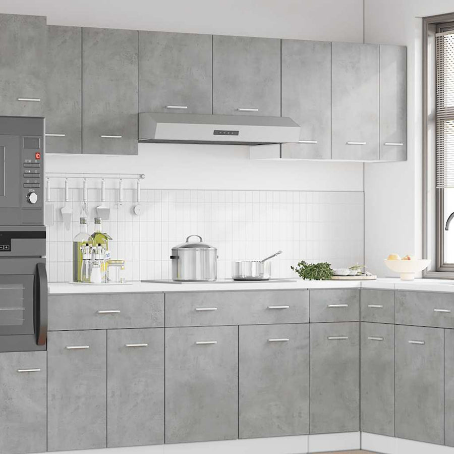 Hanging Cabinet "Lyon" Concrete Grey 30x31x60 cm Engineered Wood