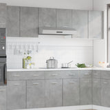 Hanging Cabinet Lyon Concrete Grey 80x31x60 cm Engineered Wood - Side View