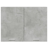 Hanging Cabinet Lyon Concrete Grey 80x31x60 cm Engineered Wood - Top-Down View