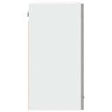 Hanging Glass Cabinet Lyon Concrete Grey 80x31x60 cm - 45-Degree Angle