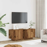 TV Cabinet Old Wood 100x35x40 cm Engineered Wood - Side View