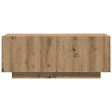 TV Cabinet Artisan Oak 100x35x40 cm Engineered Wood - Top-Down View