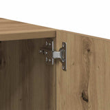 TV Cabinet Artisan Oak 100x35x40 cm Engineered Wood - Close-Up Angle