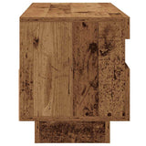 TV Cabinet with LED Lights Old Wood 100x35x40 cm Engineered Wood - Extra Image
