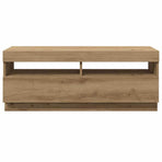 TV Cabinet with LED Lights Artisian Oak 100x35x40 cm