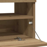 TV Cabinet with LED Lights Artisian Oak 100x35x40 cm Engineered Wood - Extra Image