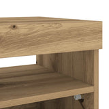 TV Cabinet with LED Lights Artisian Oak 80x35x40 cm Engineered Wood - Extra Image