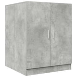 Washing Machine Cabinet Concrete Grey 70.5x71.5x91.5 cm - Front View