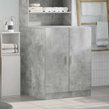 Washing Machine Cabinet Concrete Grey 70.5x71.5x91.5 cm - Side View