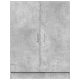 Washing Machine Cabinet Concrete Grey 70.5x71.5x91.5 cm - Top-Down View