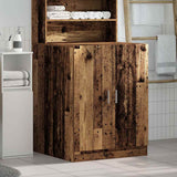 Washing Machine Cabinet Old Wood 70.5x71.5x91.5 cm - Side View