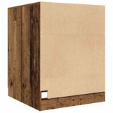 Washing Machine Cabinet Old Wood 70.5x71.5x91.5 cm - Rear View