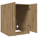 Washing Machine Cabinet Artisan Oak 70.5x71.5x91.5 cm - Close-Up Angle