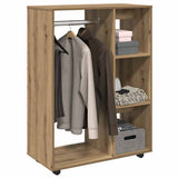 Wardrobe Artisan Oak 80x40x110 cm Engineered Wood - Side View