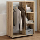 Wardrobe Artisan Oak 80x40x110 cm Engineered Wood - Top-Down View