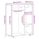 Wardrobe Artisan Oak 80x40x110 cm Engineered Wood - Extra Image