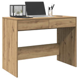 Desk Artisan Oak 101x50x76.5 cm Engineered Wood - Top-Down View