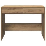 Desk Artisan Oak 101x50x76.5 cm Engineered Wood - Rear View
