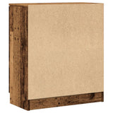 Sideboard Old Wood 60x30x70 cm Engineered Wood - Rear View