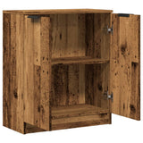 Sideboard Old Wood 60x30x70 cm Engineered Wood - Close-Up Angle