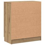 Sideboard Artisan Oak 60x30x70 cm Engineered Wood - Close-Up Angle