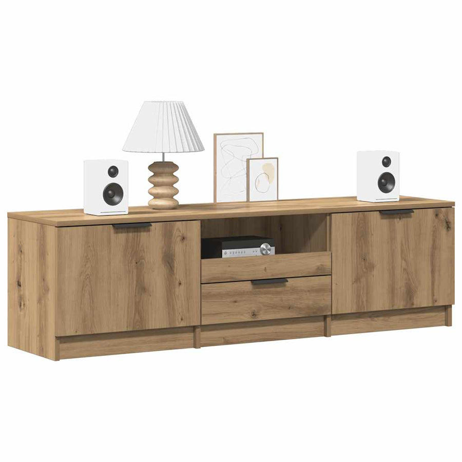 TV Cabinet Artisan Oak 140x35x40 cm Engineered Wood