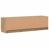TV Cabinet Artisan Oak 140x35x40 cm Engineered Wood - Close-Up Angle