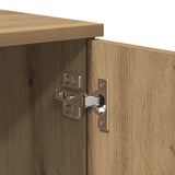 TV Cabinet Artisan Oak 140x35x40 cm Engineered Wood - Low Angle