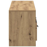 TV Cabinet Artisan Oak 150x33.5x45 cm Engineered Wood - Rear View