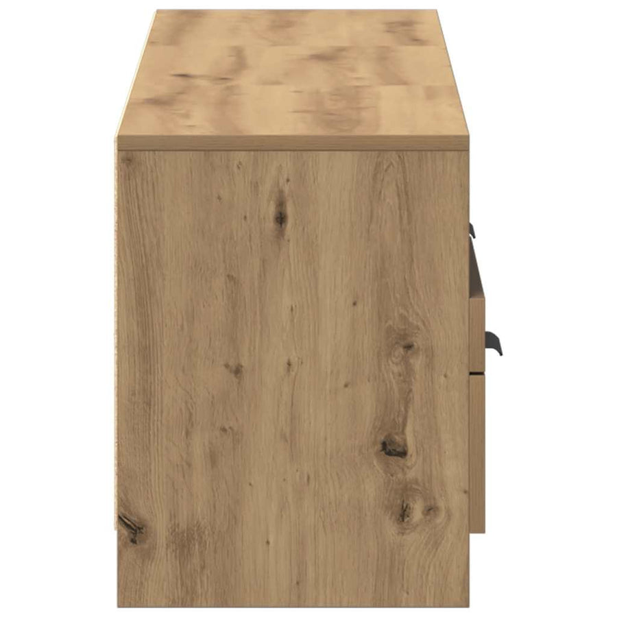 TV Cabinet Artisan Oak 150x33.5x45 cm Engineered Wood, image 6