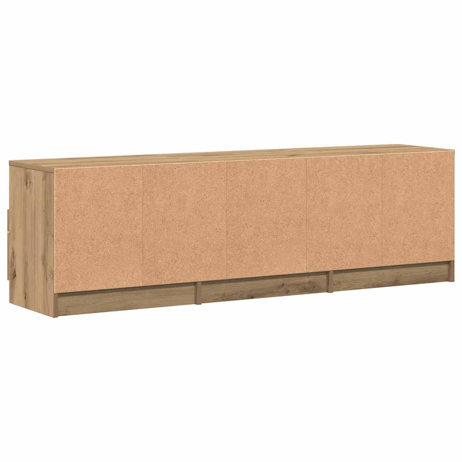 TV Cabinet Artisan Oak 150x33.5x45 cm Engineered Wood, image 5