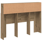 Headboard Cabinet Artisan Oak 140x19x103.5 cm - Rear View