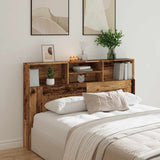 Headboard Cabinet Old Wood 160x19x103.5 cm Engineered Wood - Side View